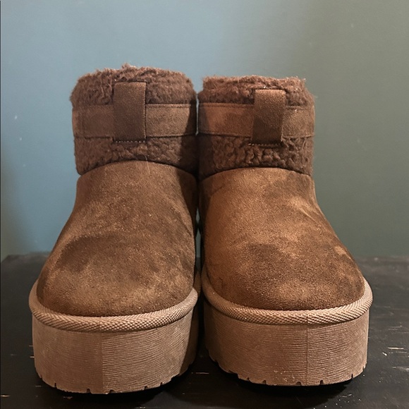 Brown Suede Ankle Boots with Buckle - Picture 8 of 11